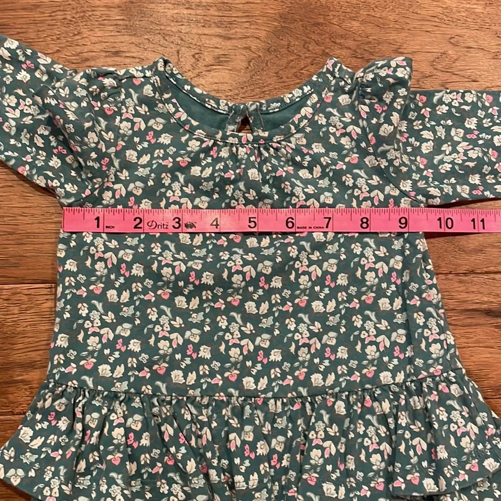 Baby Gap Girls Flowered Top Tunic - Size 3-6 months - 100% Cotton Baby Clothes